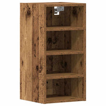 Hangkast 30x29,5x60 cm bewerkt hout oud houtkleurig