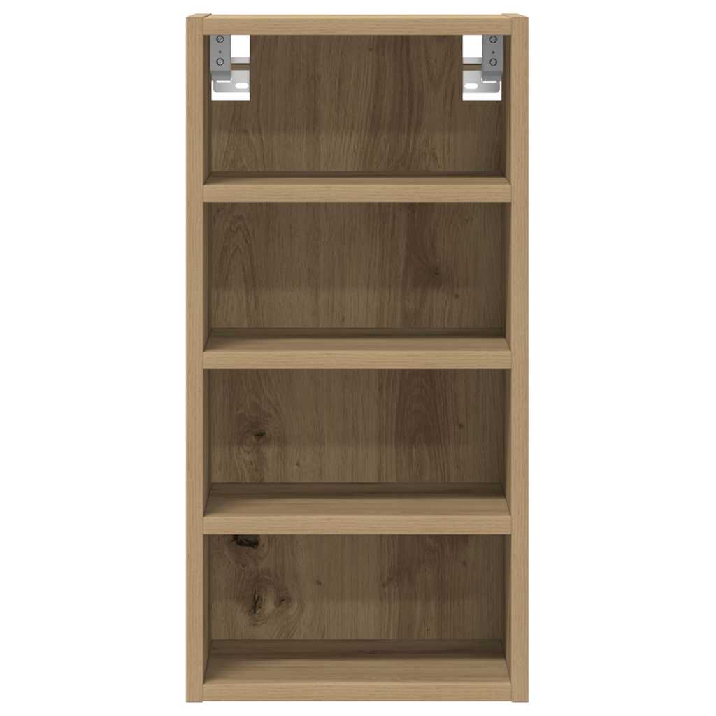 Hangkast 30x29,5x60 cm bewerkt hout artisanaal eikenkleur