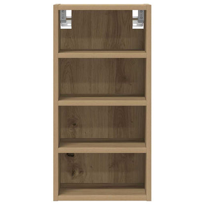 Hangkast 30x29,5x60 cm bewerkt hout artisanaal eikenkleur