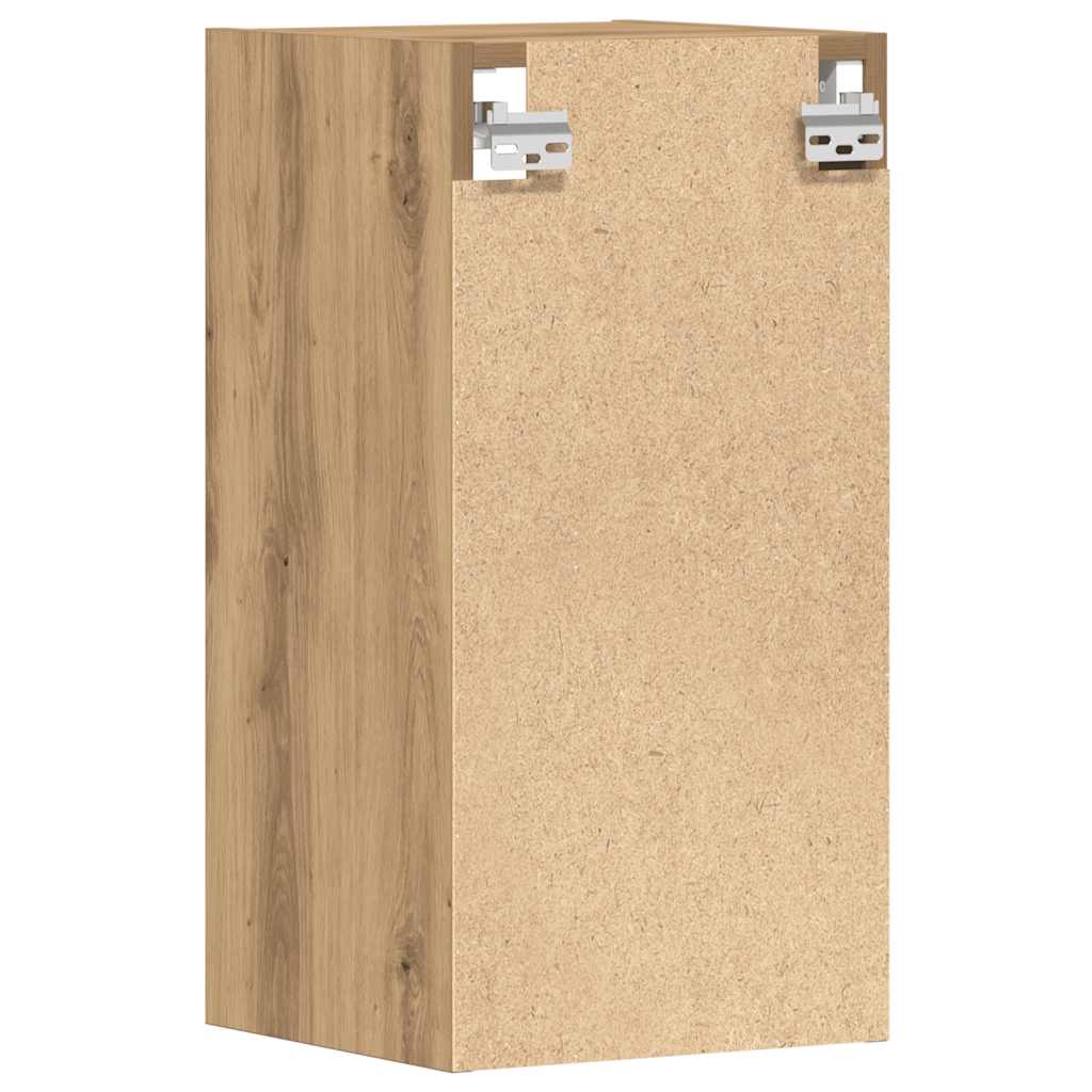 Hangkast 30x29,5x60 cm bewerkt hout artisanaal eikenkleur