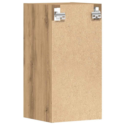 Hangkast 30x29,5x60 cm bewerkt hout artisanaal eikenkleur