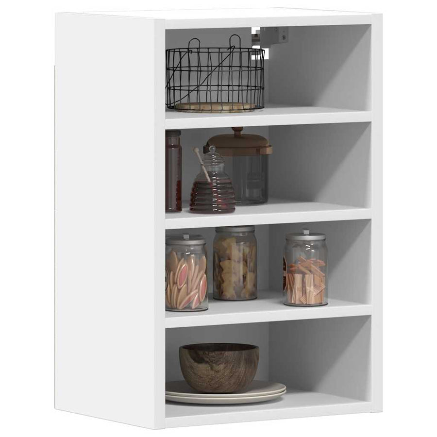 Hangkast 40x29,5x60 cm bewerkt hout wit