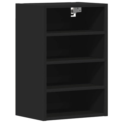 Hangkast 40x29,5x60 cm bewerkt hout zwart