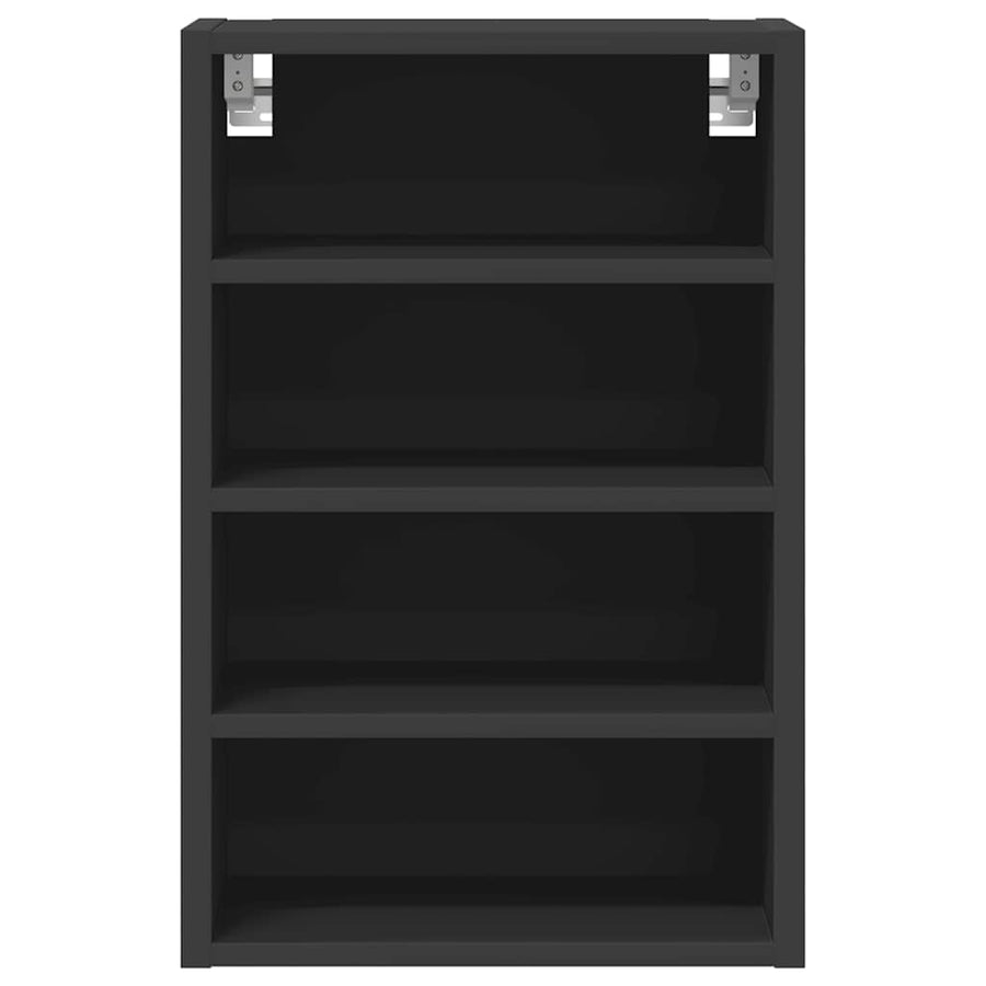 Hangkast 40x29,5x60 cm bewerkt hout zwart