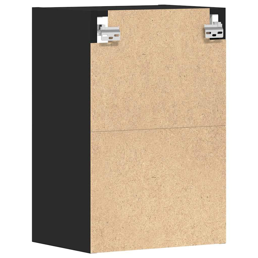 Hangkast 40x29,5x60 cm bewerkt hout zwart