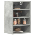 Wall cabinet Riga 40x29.5x60 cm engineered wood concrete gray