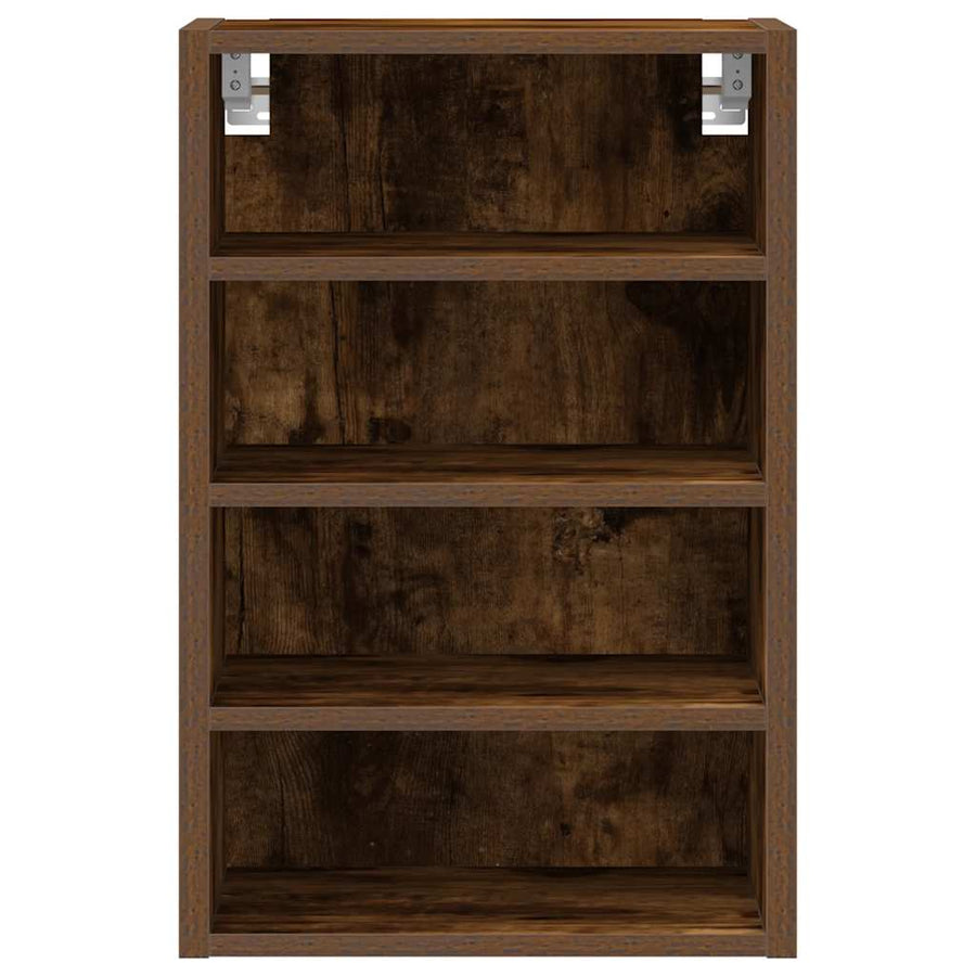 Hangkast 40x29,5x60 cm bewerkt hout gerookt eikenkleurig