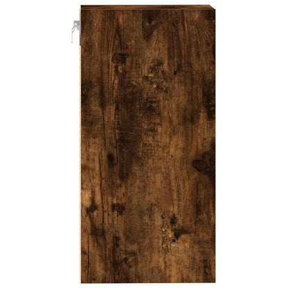 Hangkast 40x29,5x60 cm bewerkt hout gerookt eikenkleurig