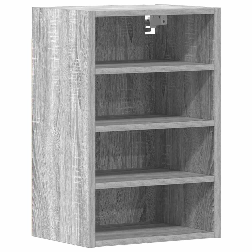 Hangkast 40x29,5x60 cm bewerkt hout grijs sonoma eikenkleurig