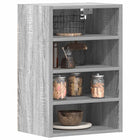 Upper cabinet Riga 40x29.5x60 cm engineered wood grey Sonoma oak look