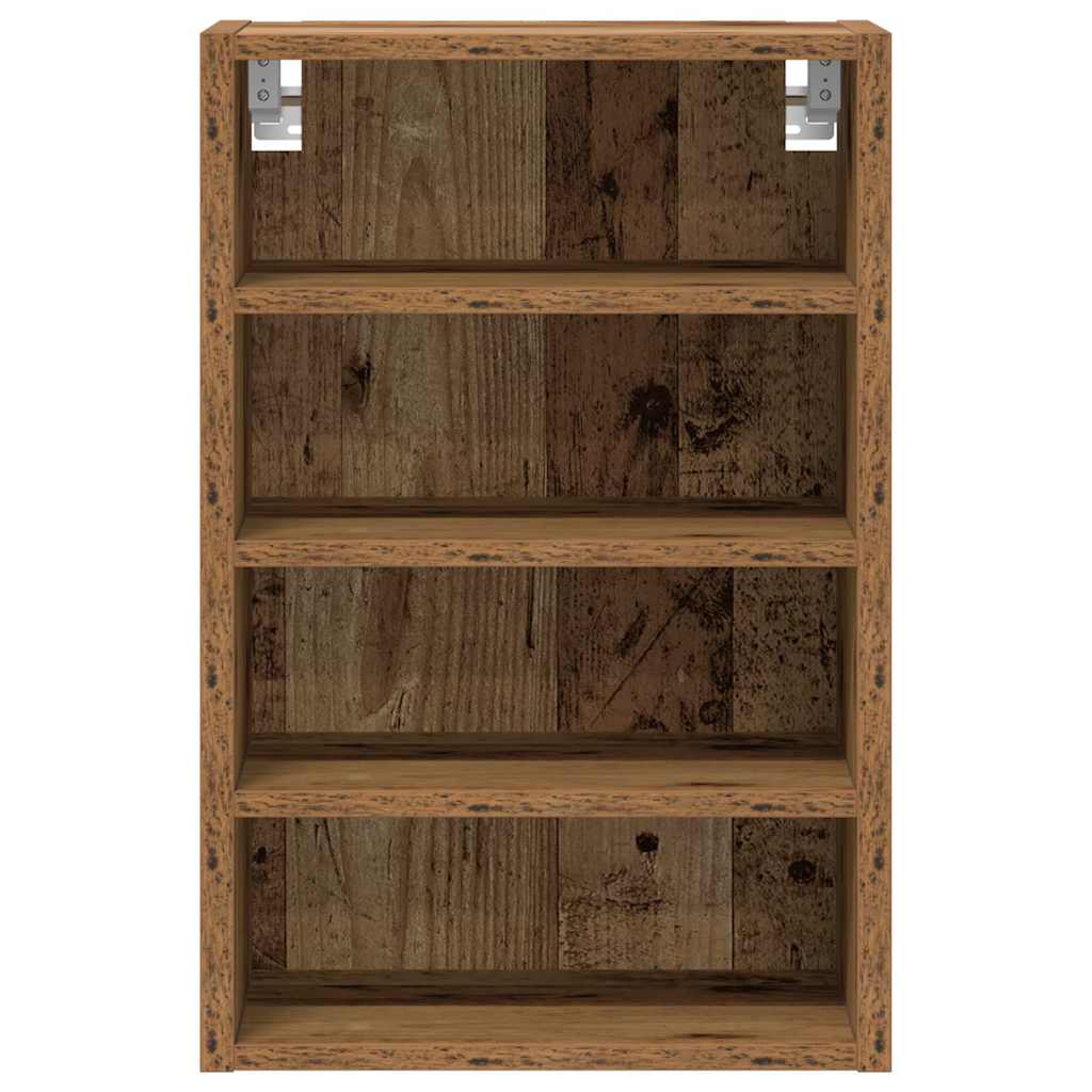 Hangkast 40x29,5x60 cm bewerkt hout oud houtkleurig