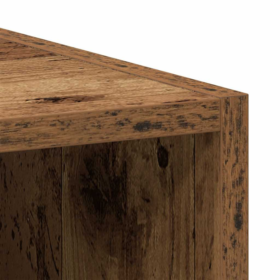 Hangkast 40x29,5x60 cm bewerkt hout oud houtkleurig