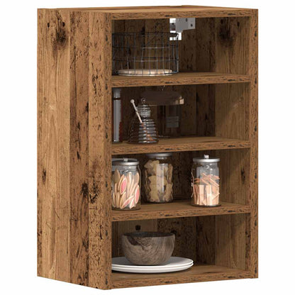 Hangkast 40x29,5x60 cm bewerkt hout oud houtkleurig