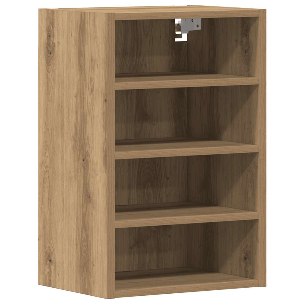 Hangkast 40x29,5x60 cm bewerkt hout artisanaal eikenkleur