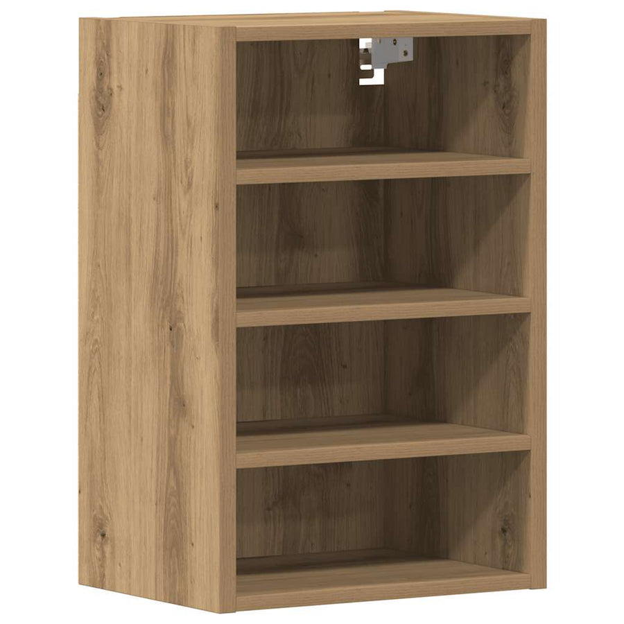 Hangkast 40x29,5x60 cm bewerkt hout artisanaal eikenkleur