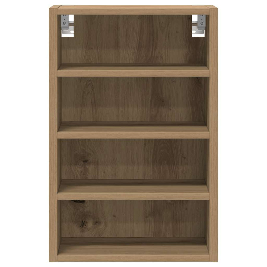 Hangkast 40x29,5x60 cm bewerkt hout artisanaal eikenkleur
