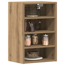 Hangkast 40x29,5x60 cm bewerkt hout artisanaal eikenkleur