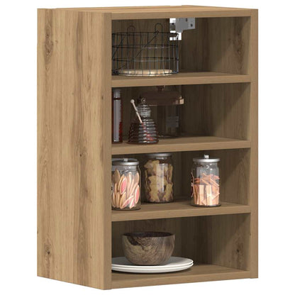 Hangkast 40x29,5x60 cm bewerkt hout artisanaal eikenkleur