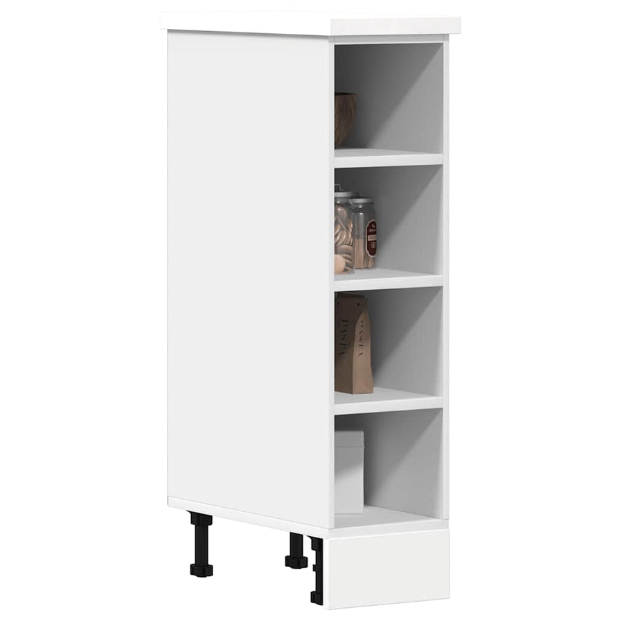 Onderkast 20x44,5x81,5 cm bewerkt hout wit