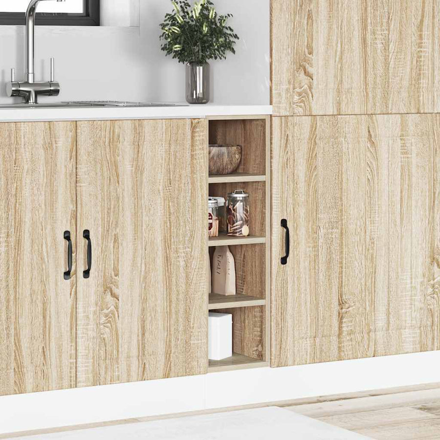 Onderkast 20x44,5x81,5 cm bewerkt hout sonoma eikenkleurig