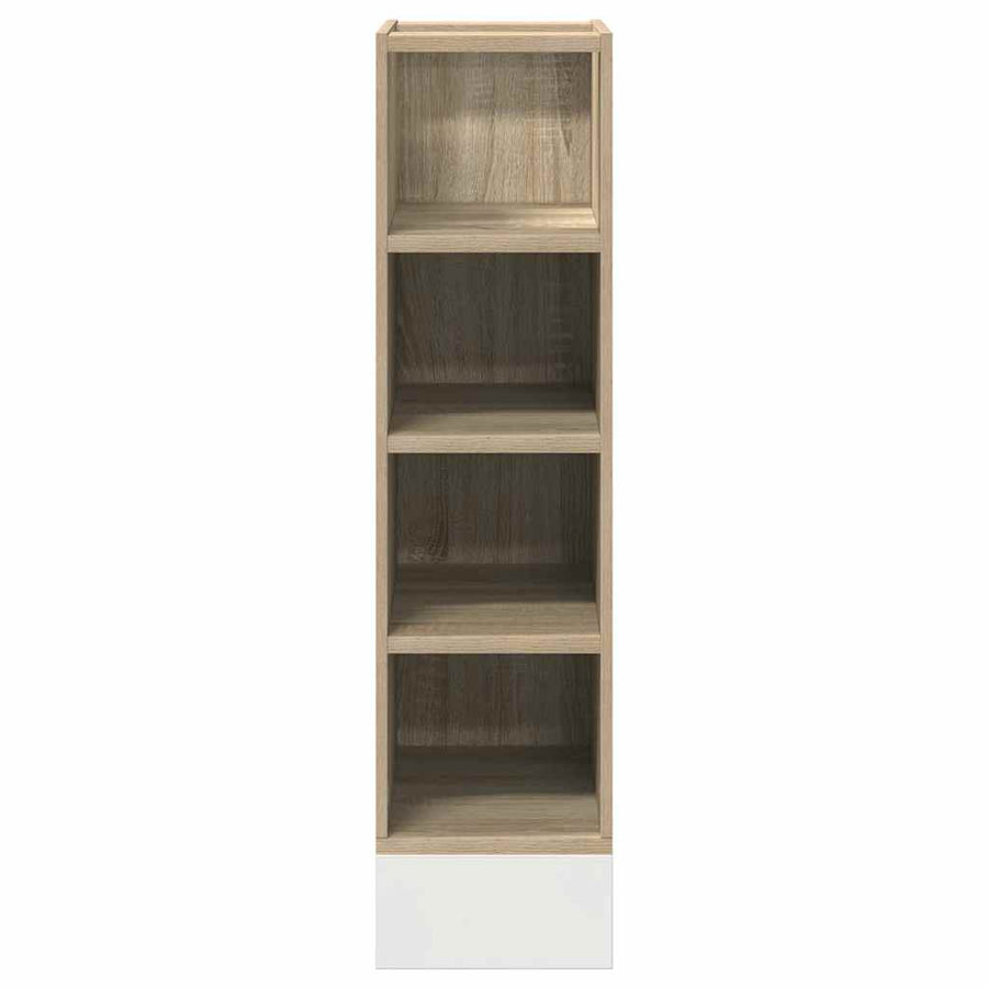 Onderkast 20x44,5x81,5 cm bewerkt hout sonoma eikenkleurig
