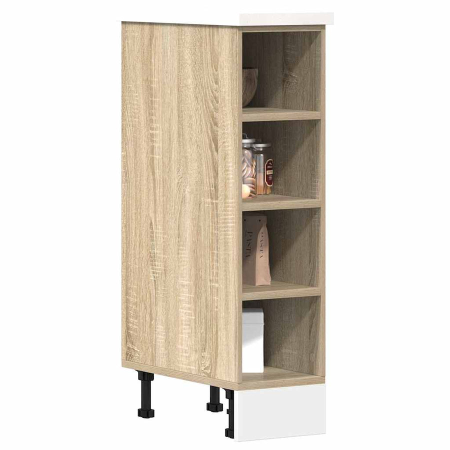 Onderkast 20x44,5x81,5 cm bewerkt hout sonoma eikenkleurig