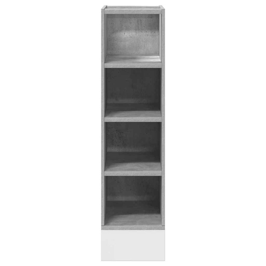 Onderkast 20x44,5x81,5 cm bewerkt hout betongrijs