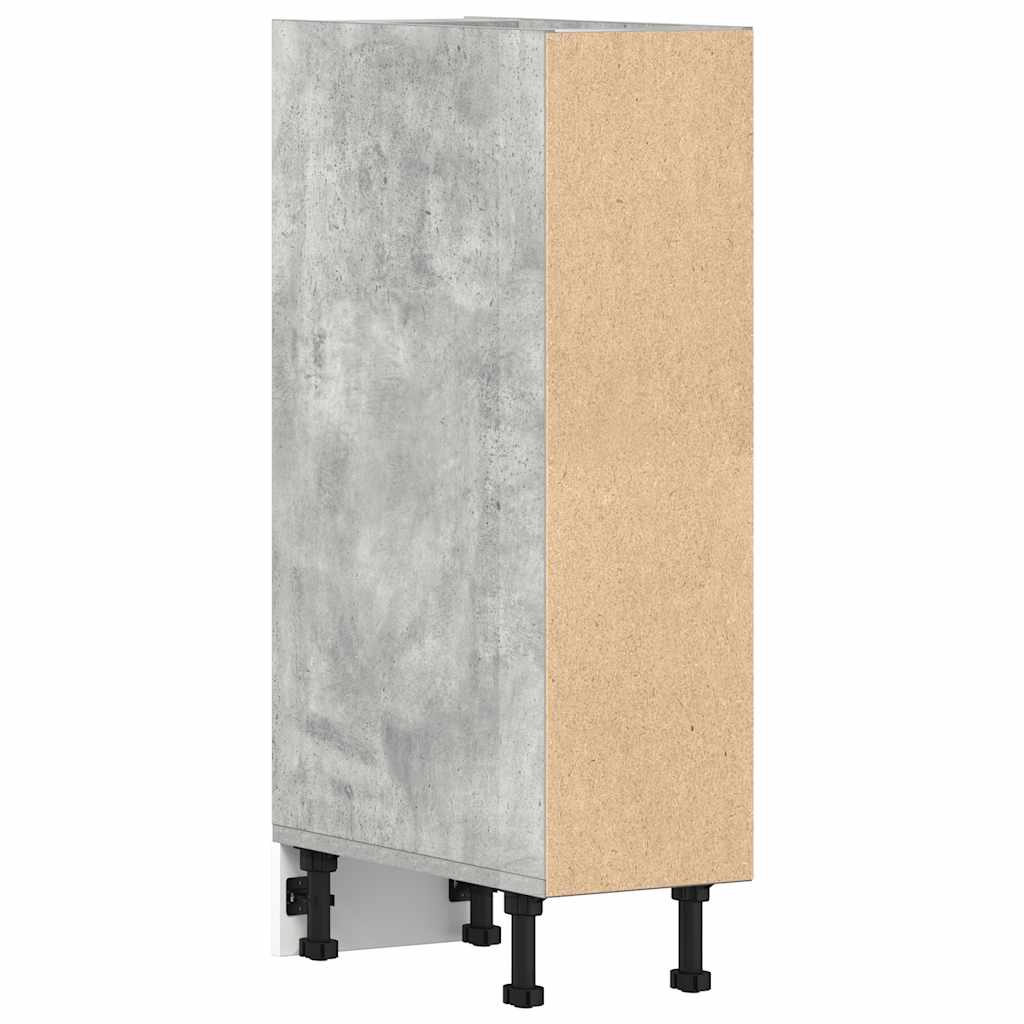 Onderkast 20x44,5x81,5 cm bewerkt hout betongrijs