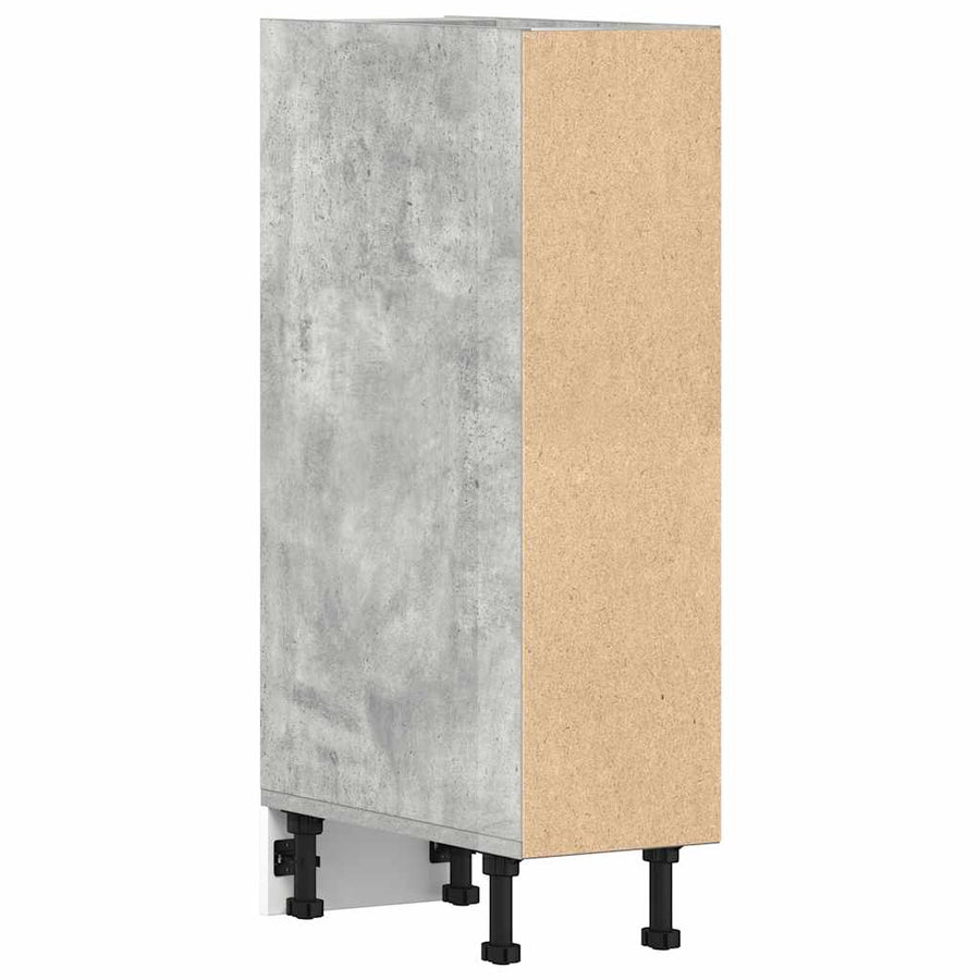 Onderkast 20x44,5x81,5 cm bewerkt hout betongrijs