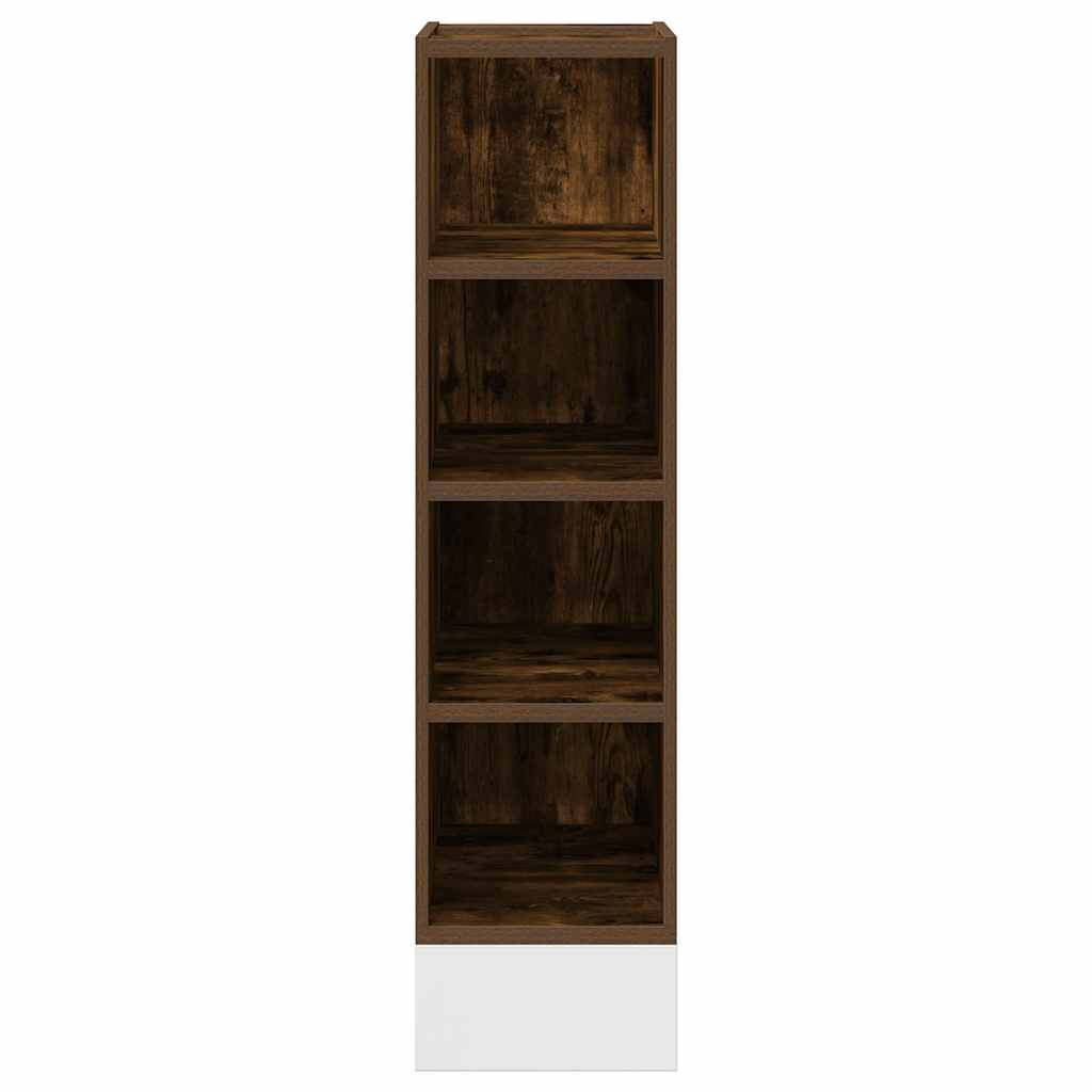Onderkast 20x44,5x81,5 cm bewerkt hout gerookt eikenkleurig