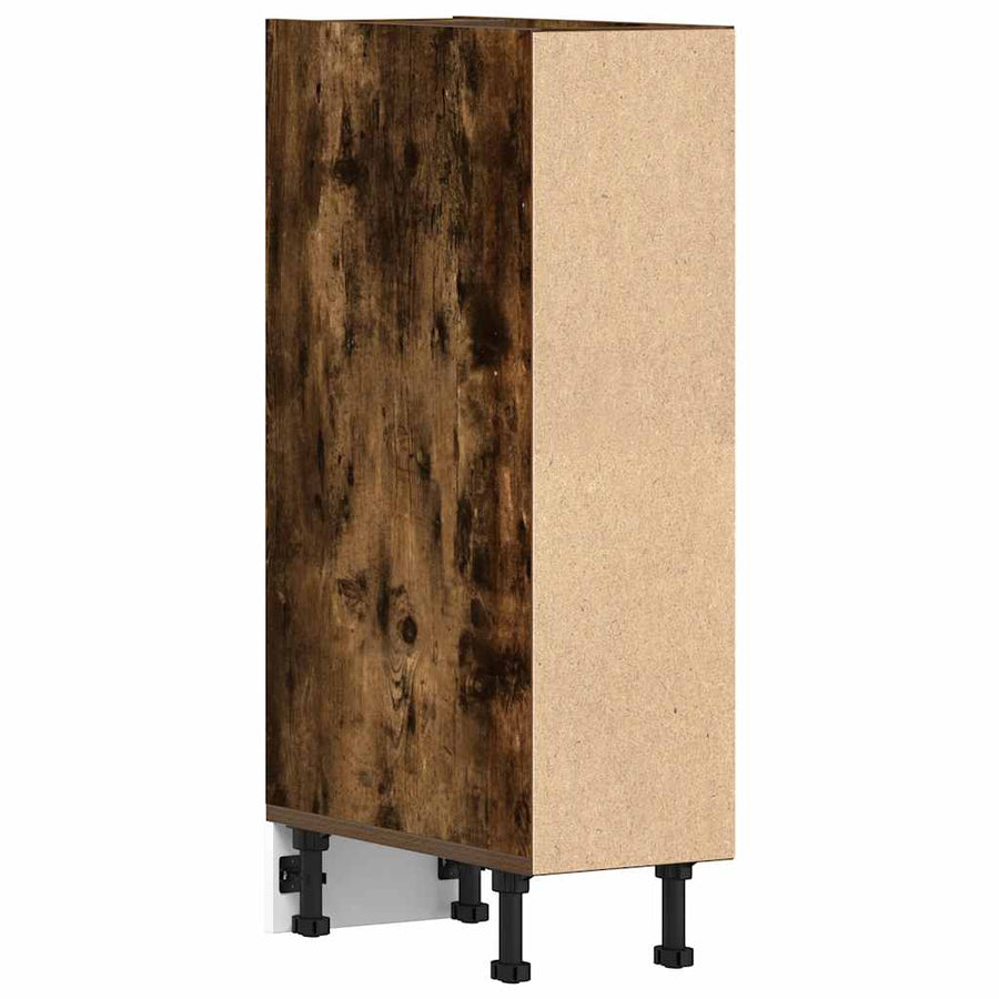 Onderkast 20x44,5x81,5 cm bewerkt hout gerookt eikenkleurig