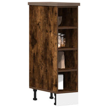 Onderkast 20x44,5x81,5 cm bewerkt hout gerookt eikenkleurig