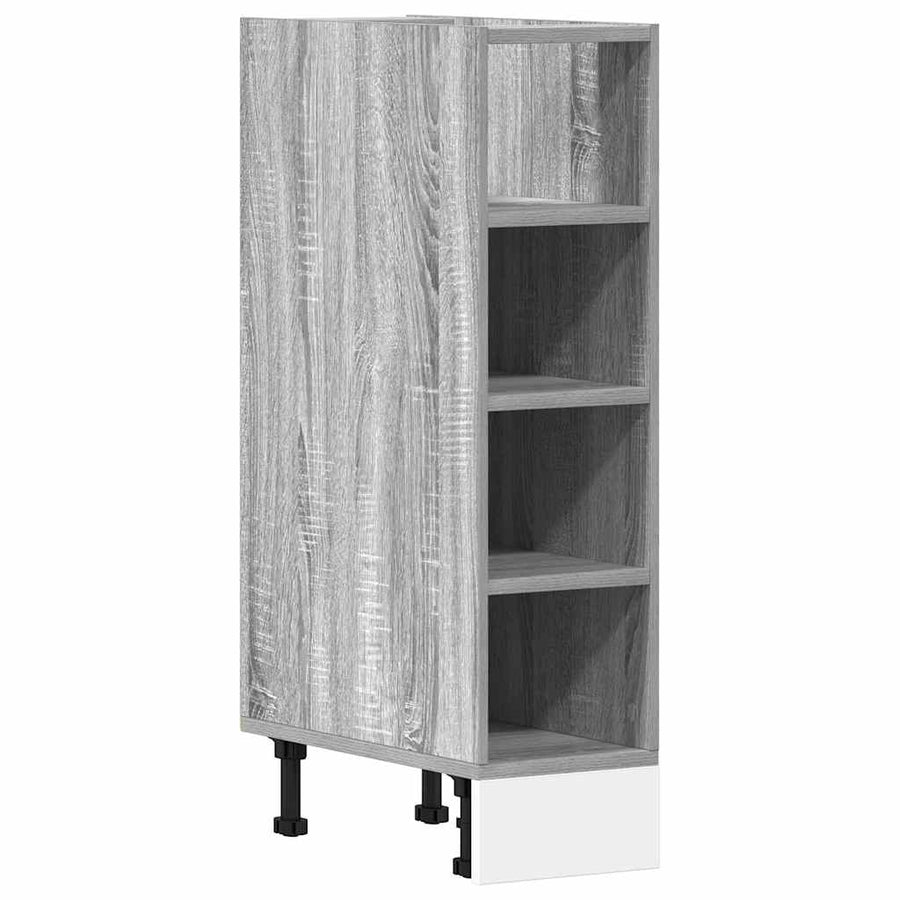 Onderkast 20x44,5x81,5 cm bewerkt hout grijs sonoma eikenkleur