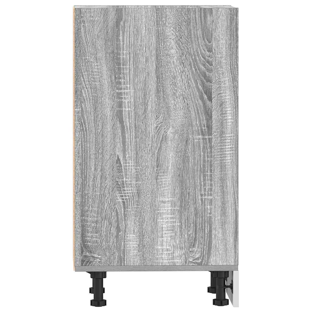 Onderkast 20x44,5x81,5 cm bewerkt hout grijs sonoma eikenkleur
