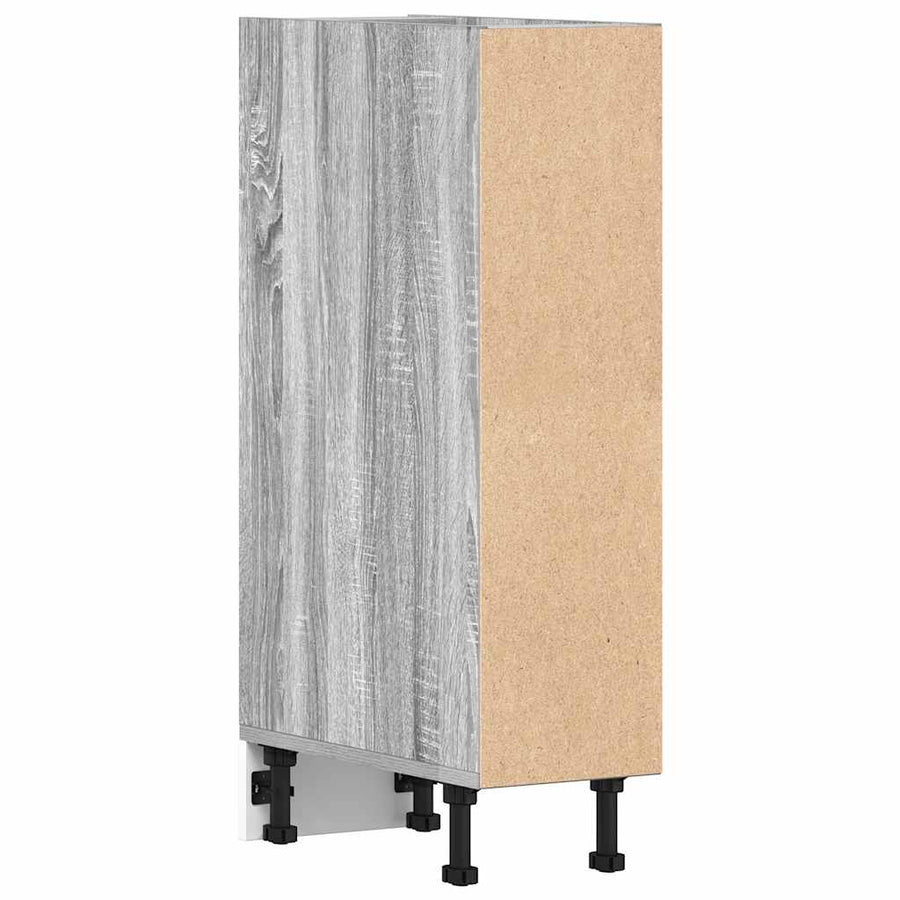 Onderkast 20x44,5x81,5 cm bewerkt hout grijs sonoma eikenkleur