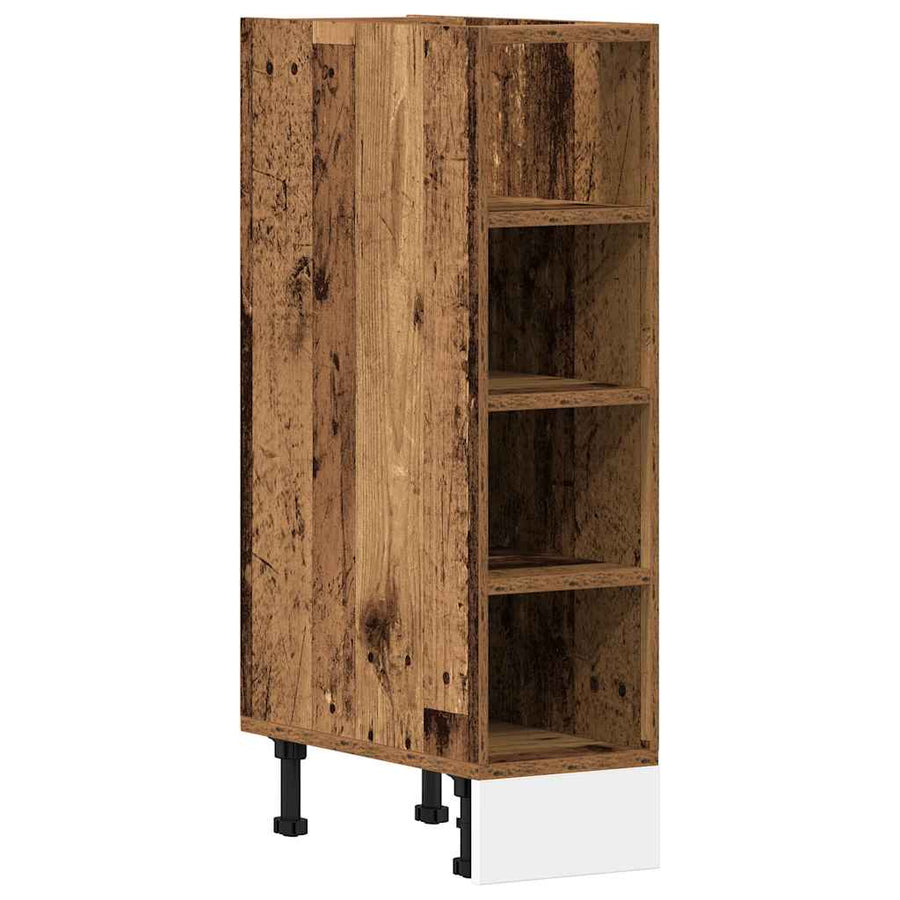 Onderkast 20x44,5x81,5 cm bewerkt hout oud houtkleurig