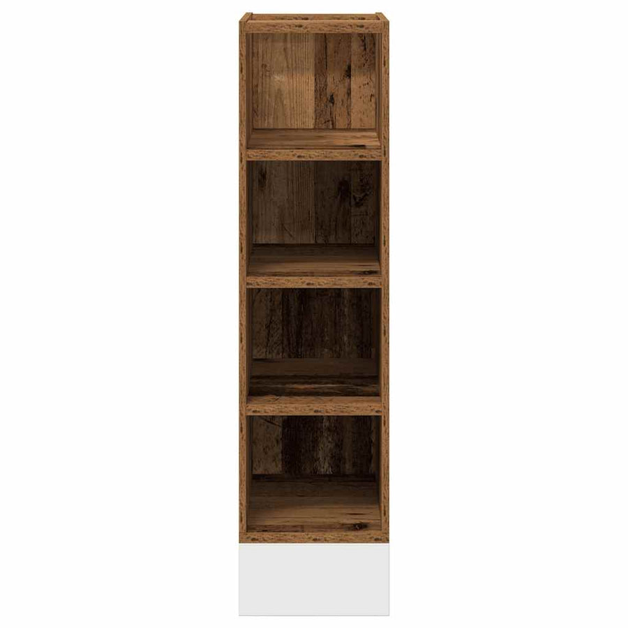 Onderkast 20x44,5x81,5 cm bewerkt hout oud houtkleurig