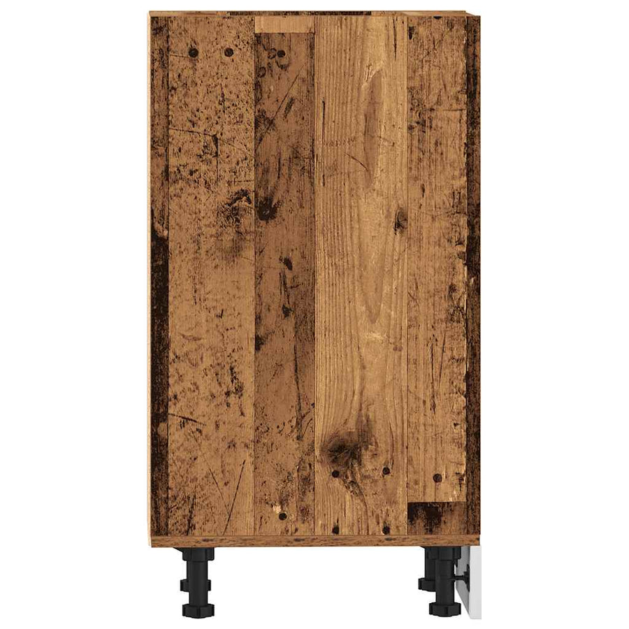 Onderkast 20x44,5x81,5 cm bewerkt hout oud houtkleurig