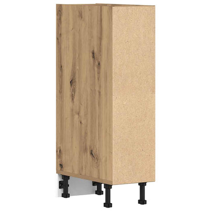 Onderkast 20x44,5x81,5 cm bewerkt hout artisanaal eikenkleur