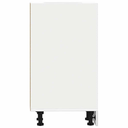 Onderkast 30x44,5x81,5 cm bewerkt hout wit