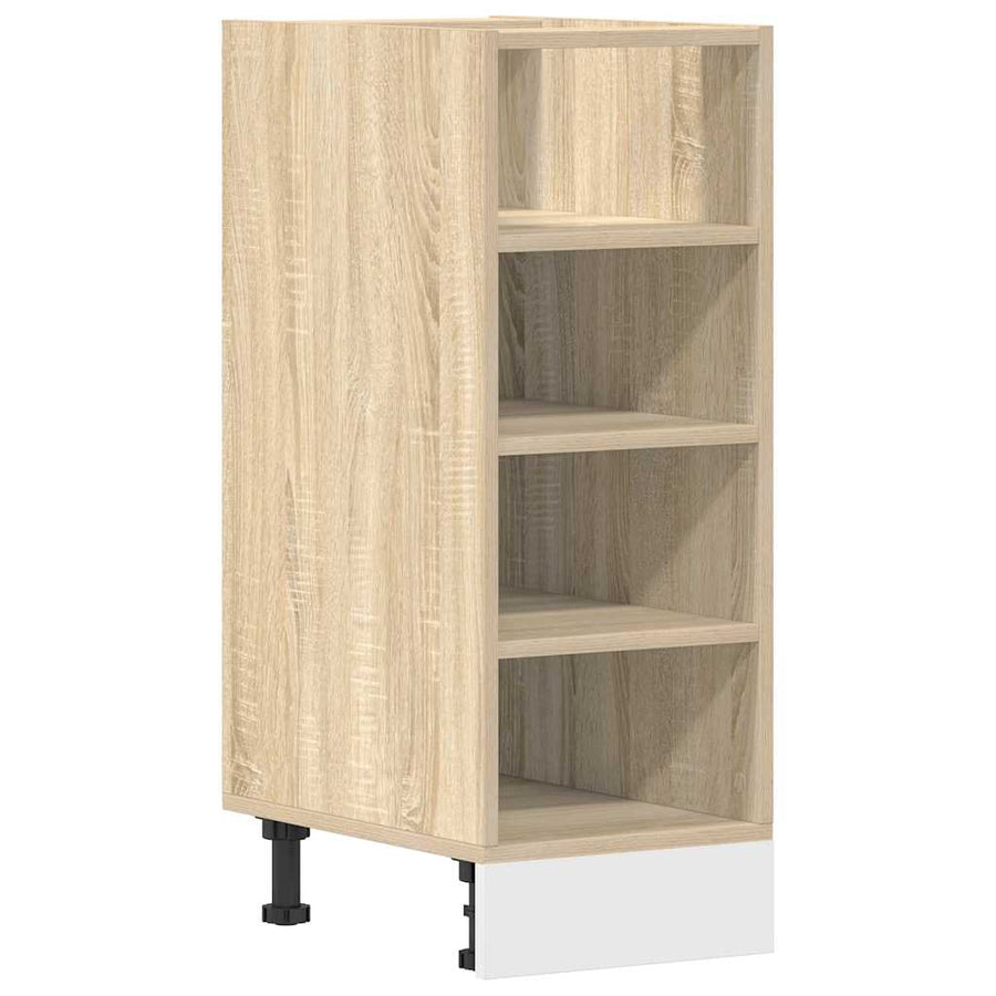 Onderkast 30x44,5x81,5 cm bewerkt hout sonoma eikenkleurig