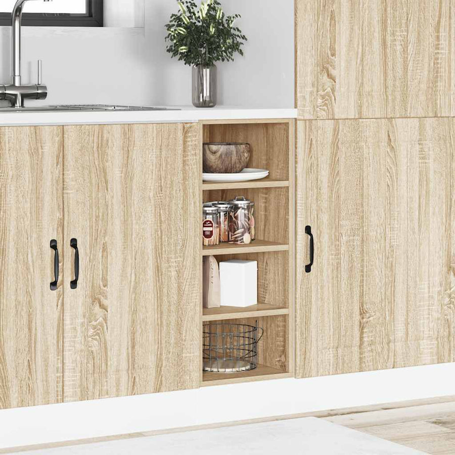 Onderkast 30x44,5x81,5 cm bewerkt hout sonoma eikenkleurig