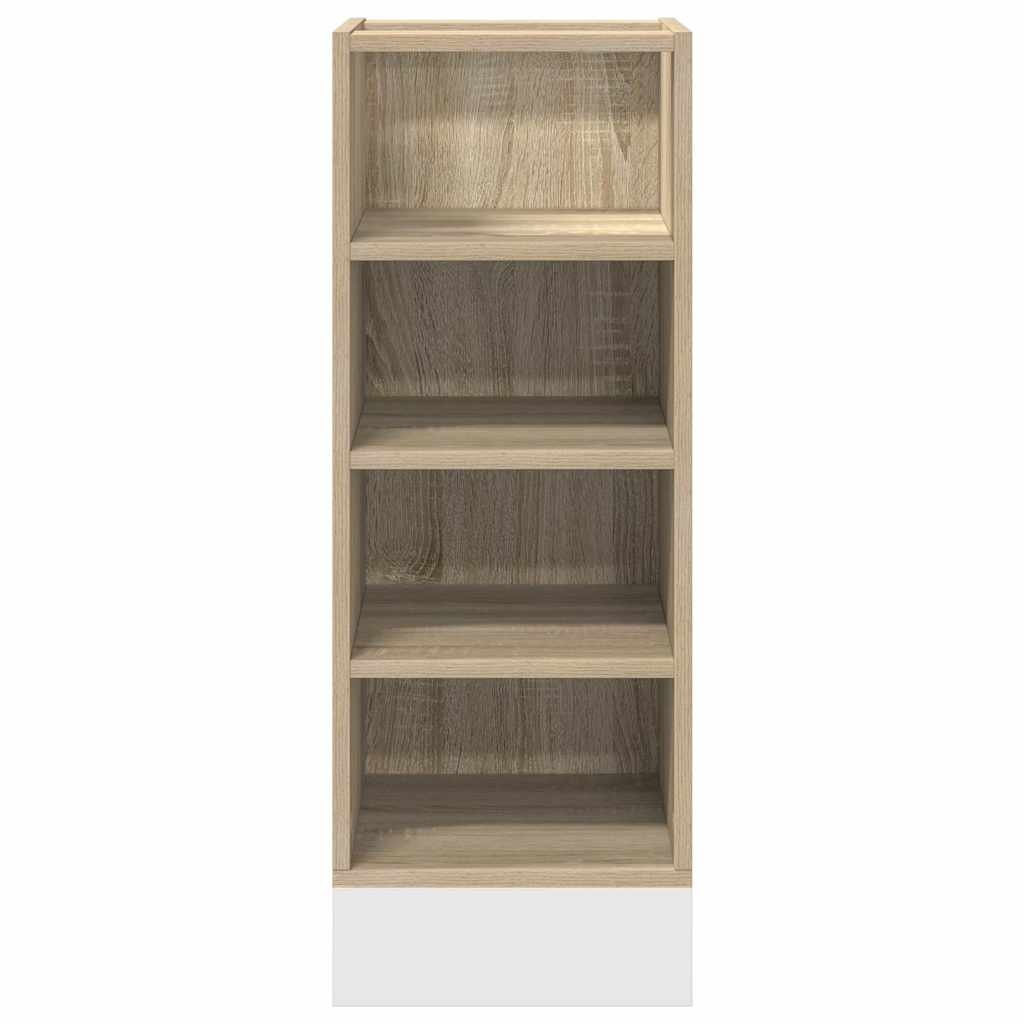 Onderkast 30x44,5x81,5 cm bewerkt hout sonoma eikenkleurig