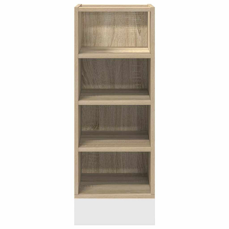Onderkast 30x44,5x81,5 cm bewerkt hout sonoma eikenkleurig