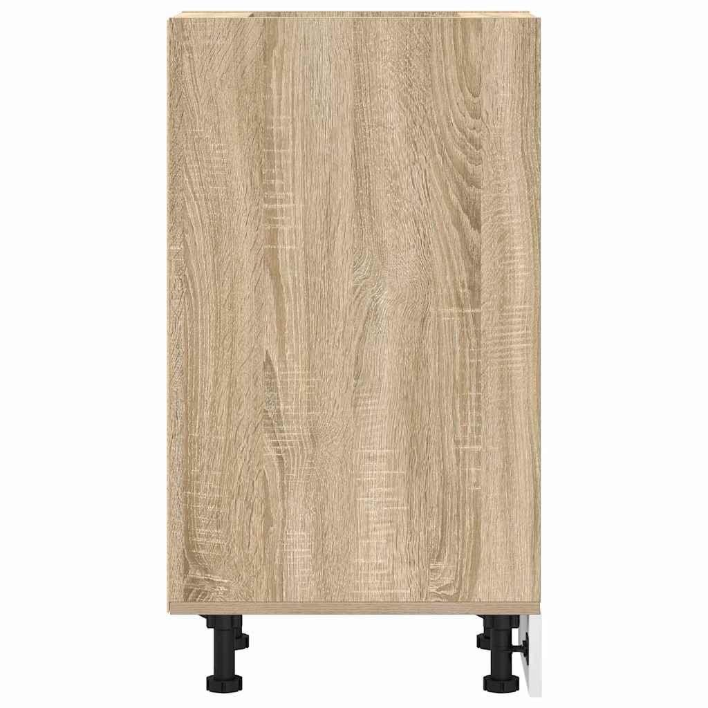 Onderkast 30x44,5x81,5 cm bewerkt hout sonoma eikenkleurig