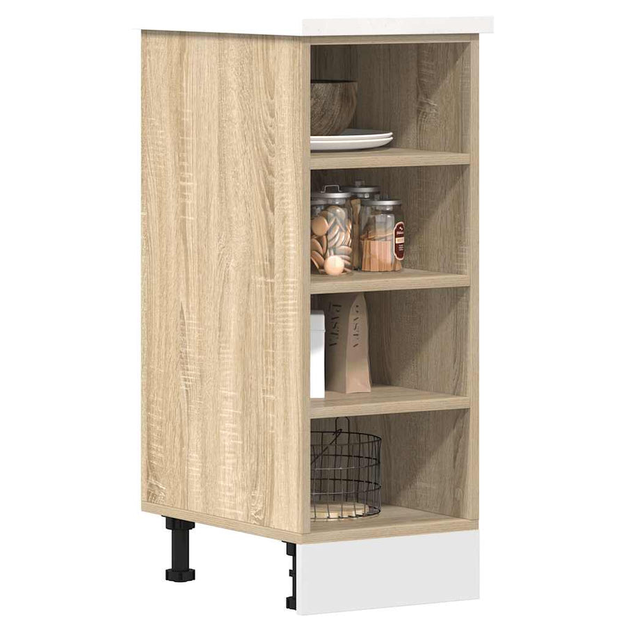 Onderkast 30x44,5x81,5 cm bewerkt hout sonoma eikenkleurig
