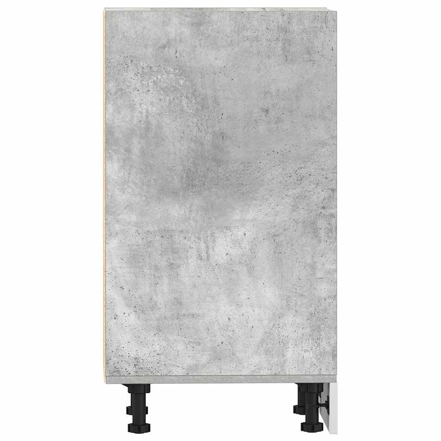 Onderkast 30x44,5x81,5 cm bewerkt hout betongrijs