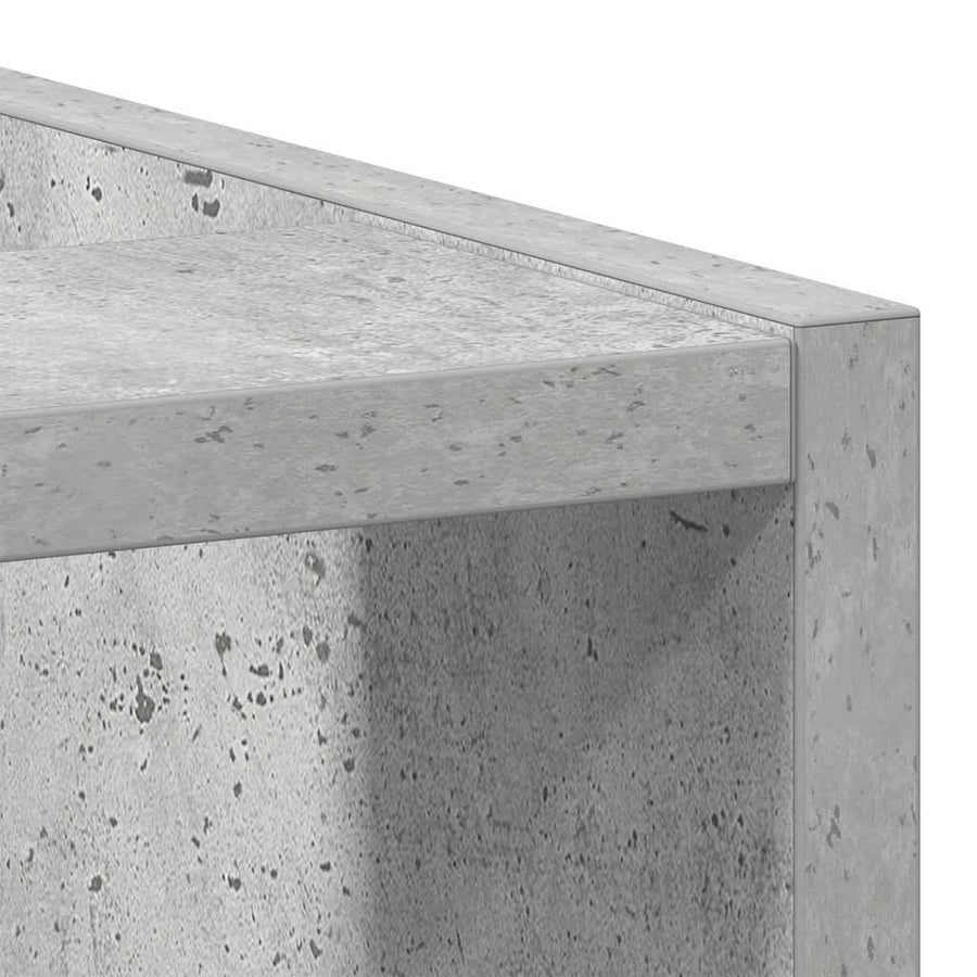 Onderkast 30x44,5x81,5 cm bewerkt hout betongrijs