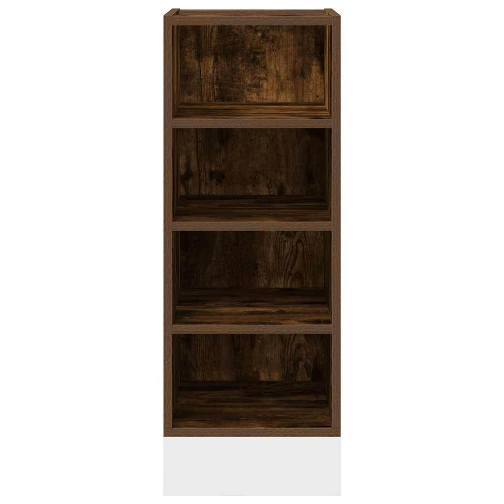 Onderkast 30x44,5x81,5 cm bewerkt hout gerookt eikenkleurig