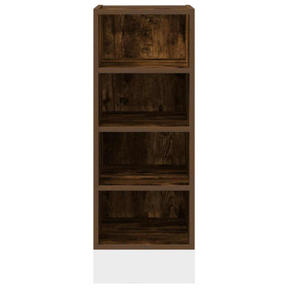 Onderkast 30x44,5x81,5 cm bewerkt hout gerookt eikenkleurig